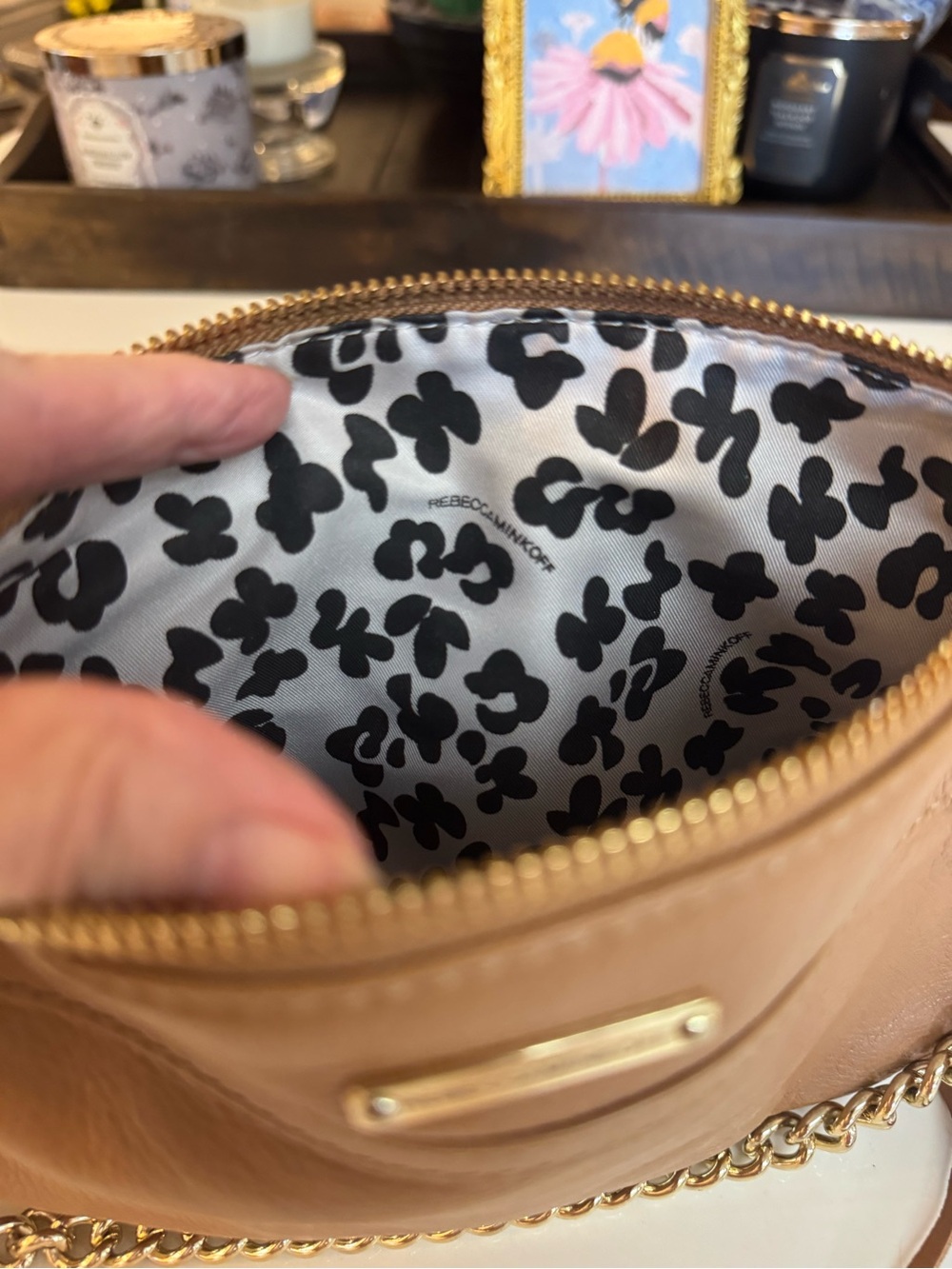 🤎 NWOT REBECCA MINKOFF TAN MINI M.A.C LEATHER CROSSBODY BAG! - Picture 13 of 13